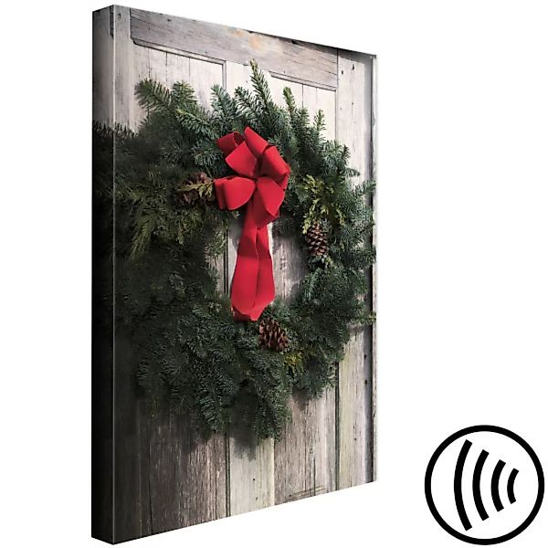Leinwandbild Christmas Wreath (1 Part) Vertical XXL günstig online kaufen