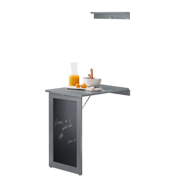 SoBuy Wandtisch mit Tafel Klapptisch Esstisch Küchentisch Memoboard FWT20-H günstig online kaufen