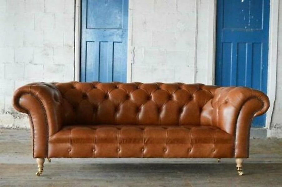 JVmoebel 3-Sitzer Braune Chesterfield Couch Sofa Polster 3 Sitzer Couchen S günstig online kaufen