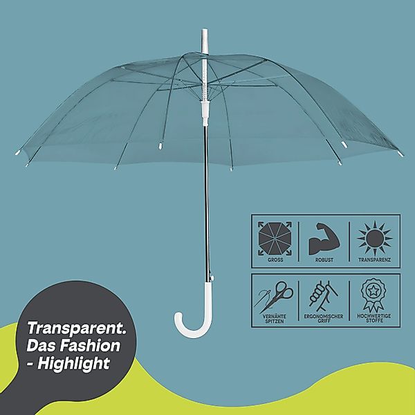 Goods+Gadgets Stockregenschirm Stockschirm – Stabiler, windfester günstig online kaufen