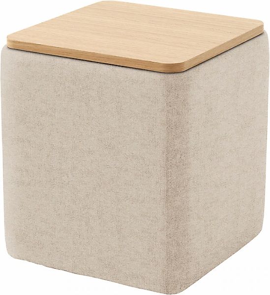 Home affaire Stauraumhocker »Kyro, Stauraum mit Tischplatte Eiche, Breite 4 günstig online kaufen