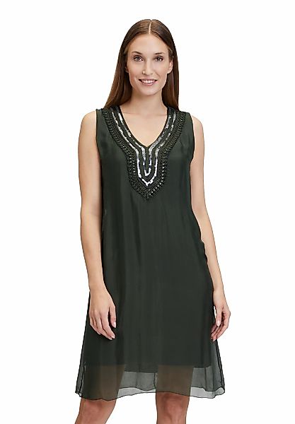 Cartoon Satinkleid "Cartoon Seidenkleid mit Pailletten", Pailletten günstig online kaufen