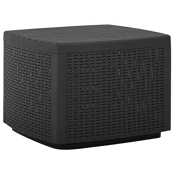vidaXL Gartentisch Grau 53x53x40 cm Kunststoff 315857 günstig online kaufen