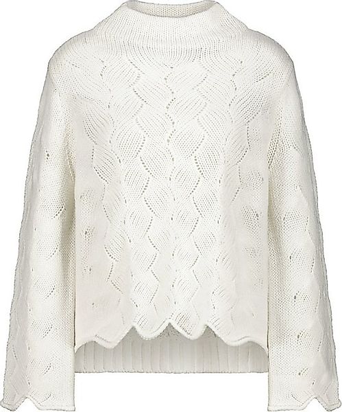 Monari Strickpullover Pullover mit Zopfmuster off-white günstig online kaufen