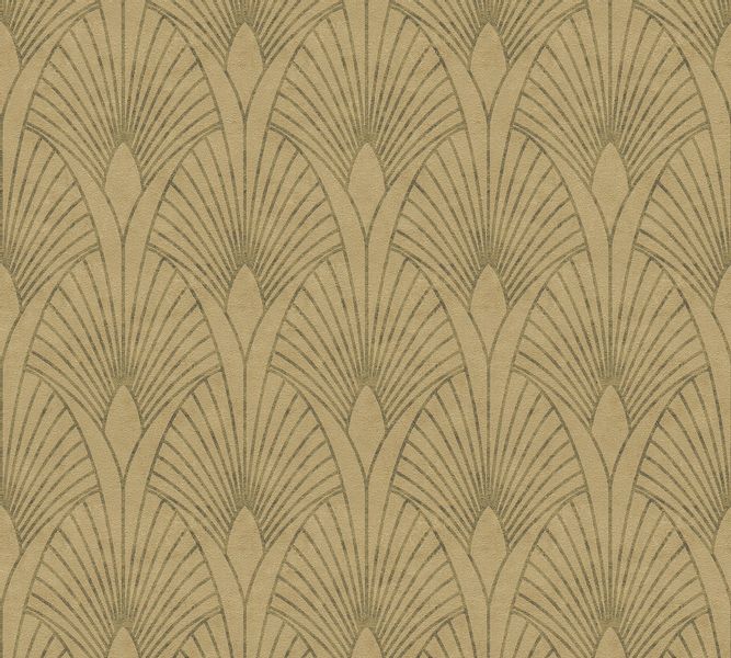 Bricoflor Goldene Tapete Der 20er Jahre Art Deco Vliestapete Edel Ideal für günstig online kaufen