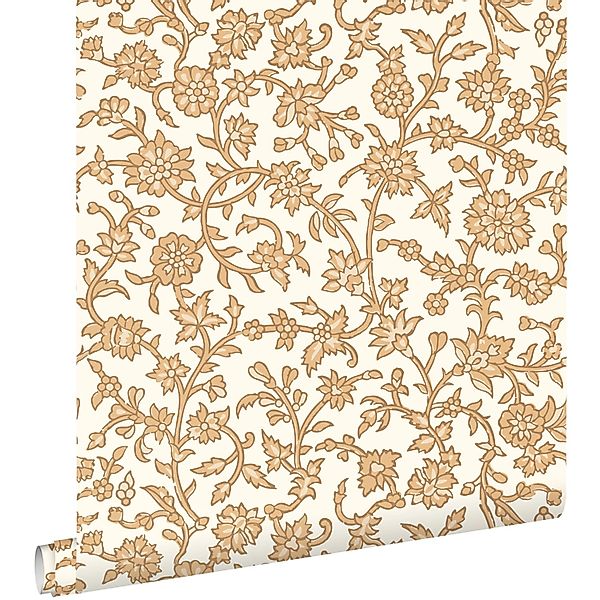 ESTAhome Tapete Blumenmuster Braun 50 x 900 cm günstig online kaufen