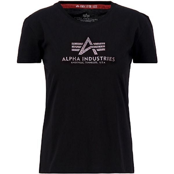 Alpha  T-Shirt New Basic T Glitter Women - black günstig online kaufen