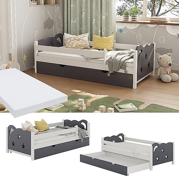 VitaliSpa® Kinderbett Jessica, Weiß/Grau, 80x160 cm günstig online kaufen