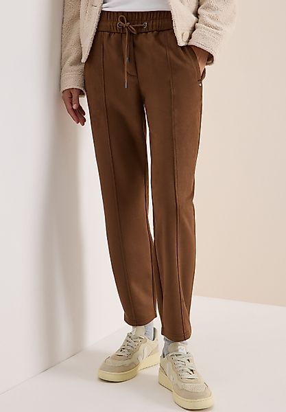 CECIL Stoffhose Style Tracey Velours-Look, mit günstig online kaufen