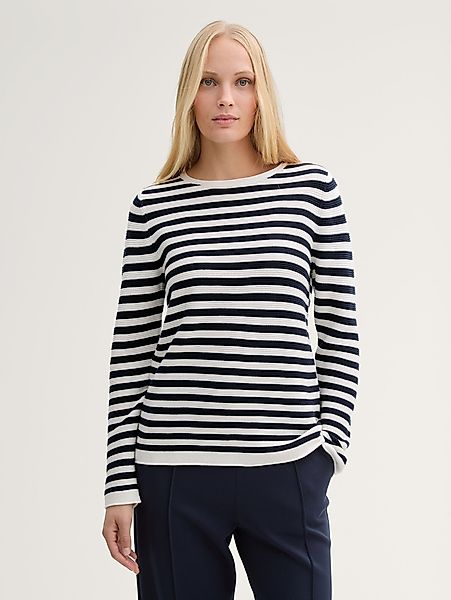 TOM TAILOR Strickpullover Strickpullover aus Bio-Baumwolle günstig online kaufen
