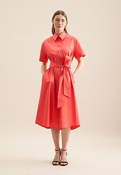 seidensticker Sommerkleid Schwarze Rose Kurzarm Kragen günstig online kaufen