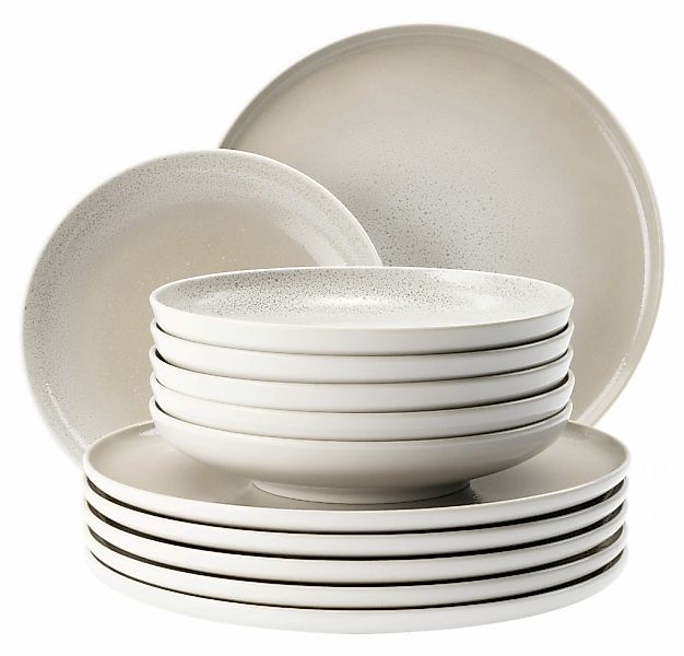 Seltmann Weiden Tafelservice "Sento Home, Geschirr-Set, 12-teilig" Teller-S günstig online kaufen