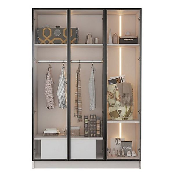 autolock Kleiderschrank Weißer schrank - 110*50*160 cm günstig online kaufen