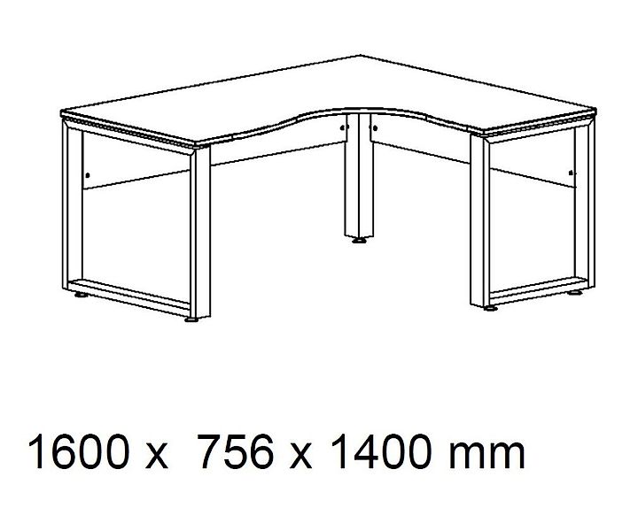 Maja Möbel Schreibtisch Tischbeine 3er Set, Metall, Superfest, formschön, D günstig online kaufen