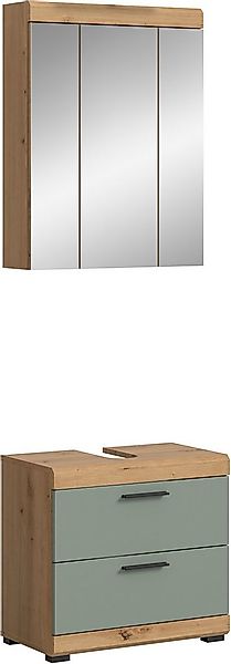 welltime Badmöbel-Set Siena, 2 tlg., bestehend aus: Waschbeckenunterschrank günstig online kaufen