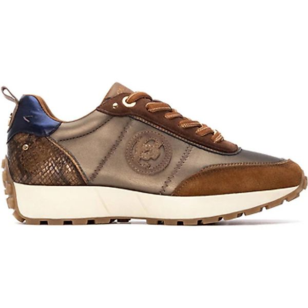 Carmela  Turnschuhe 162699 Mehrfarbige Damen-Sneaker aus Leder CAMEL günstig online kaufen