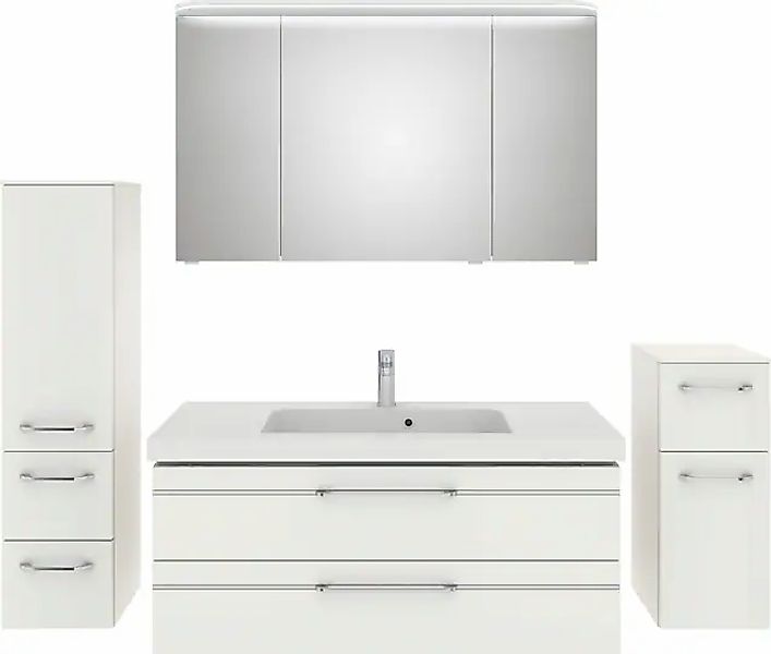 Saphir Badmöbel-Set »Balto Sprint 4-teilig, Mineralmarmor-Waschtisch mit LE günstig online kaufen