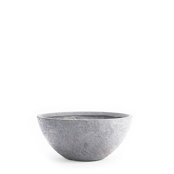 Pflanzwerk Pflanzschale Bowl Premium Frostbeständig Lava 45 cm Hellgrau günstig online kaufen