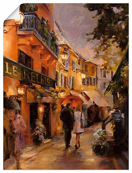 Artland Wandbild "Abend in Paris I", Frankreich, (1 St.), als Leinwandbild, günstig online kaufen