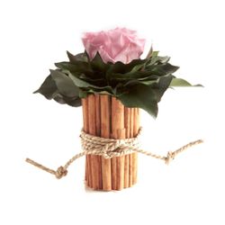 Kunstblumenstrauß Blumenstrauß Zimtbecher Infinity Rosen Kunstpflanze, günstig online kaufen