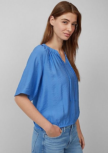s.Oliver Kurzarmbluse Bluse Strukturierte Bluse mit Halbarm im O-Shape günstig online kaufen