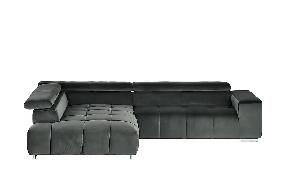 uno Ecksofa aus Samt  Origo ¦ grau ¦ Maße (cm): B: 308 H: 70 T: 225.0 Polst günstig online kaufen