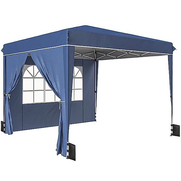 Outsunny Pavillon 3 x3 m Wasserdicht höhenverstellbar Pop-up Faltpavillon m günstig online kaufen