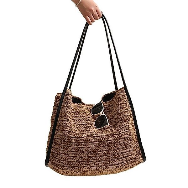 RWEUOQ Strandtasche Strohtasche Damen Sommerliche Umhängetasche günstig online kaufen