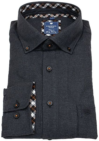 Redmond Langarmhemd Button-Down-Kragen günstig online kaufen