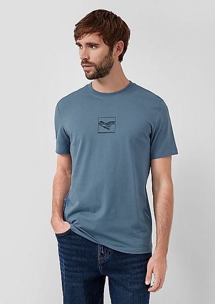 s.Oliver Kurzarmshirt T-Shirt Baumwoll-T-Shirt mit Crew Neck und Front-Prin günstig online kaufen