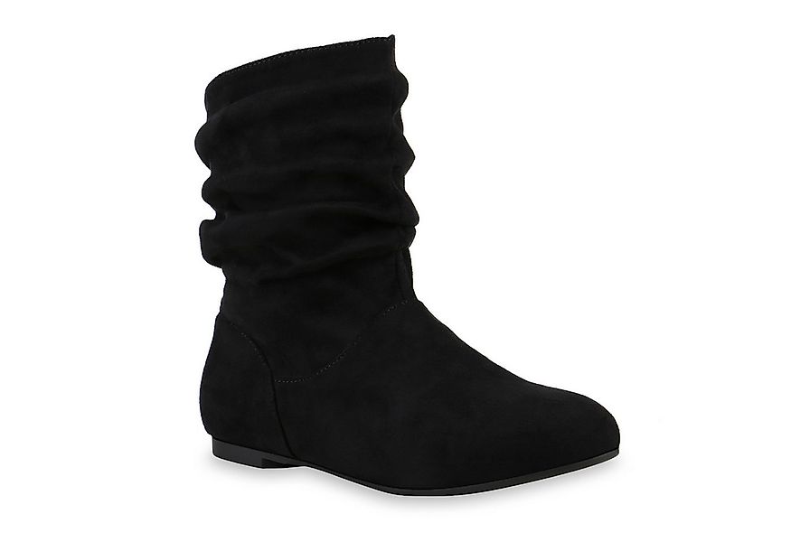 VAN HILL 812201 Schlupfboots Damen Schlupfstiefel Leder-Optik Stiefeletten günstig online kaufen