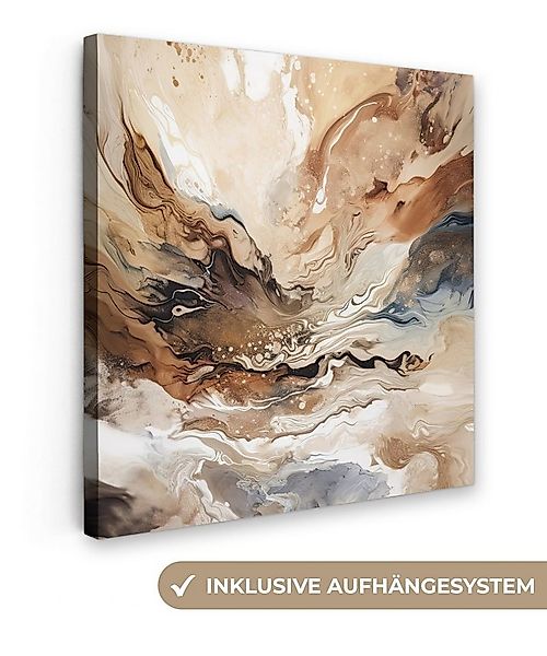 OneMillionCanvasses® Leinwandbild Abstrakt - Kunst - Farbe - Beige - Modern günstig online kaufen