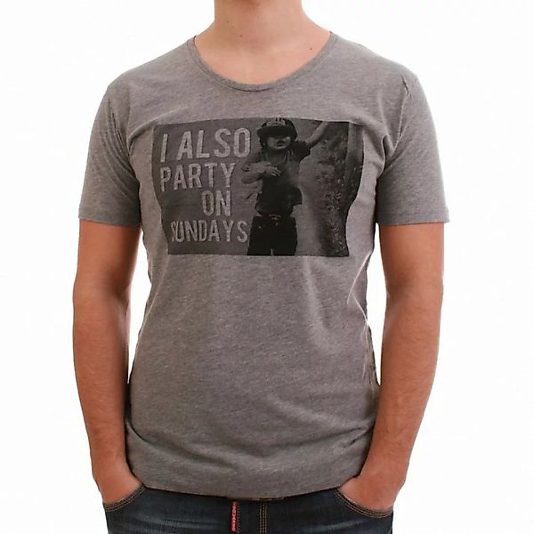 Be Famous T-Shirt Men - ALSO PARTY - Grey günstig online kaufen