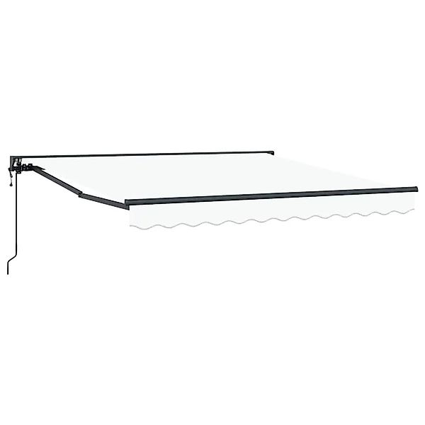 vidaXL Einziehbare Markise Weiß 300 x 250 cm Polyester und Metall 3330086 günstig online kaufen