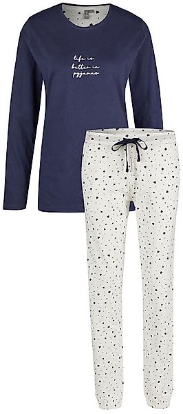By Louise Schlafanzug Snug Winter (Set, 2 tlg., 2-teilig) Damen Pyjama lang günstig online kaufen