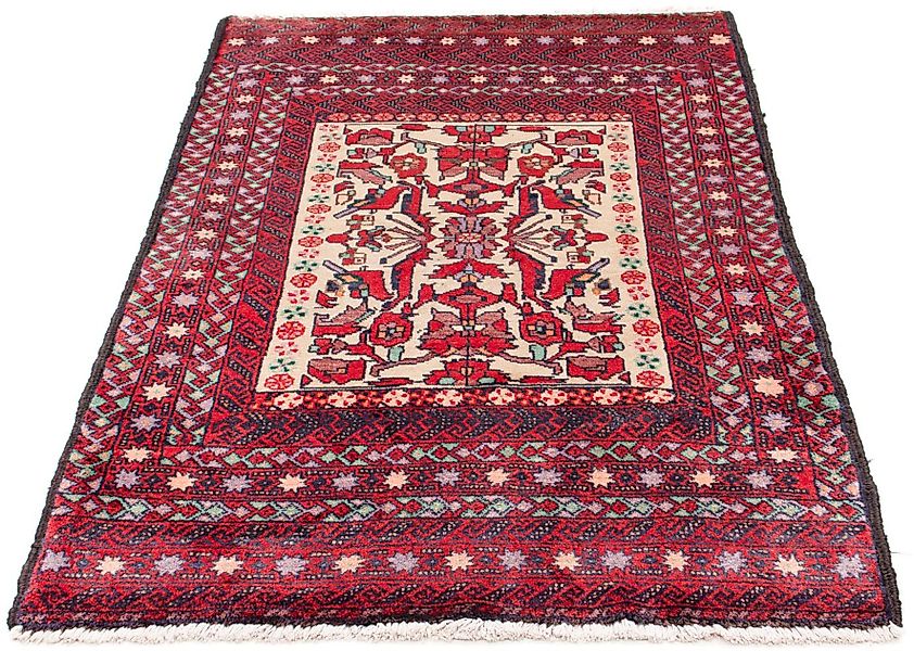morgenland Orientteppich »Belutsch - 152 x 93 cm - rot«, rechteckig, Wohnzi günstig online kaufen