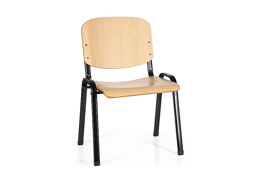 hjh OFFICE 4-Fußstuhl Vierfußstuhl XT 600 SW H Holz, Holz Besucherstuhl, bi günstig online kaufen