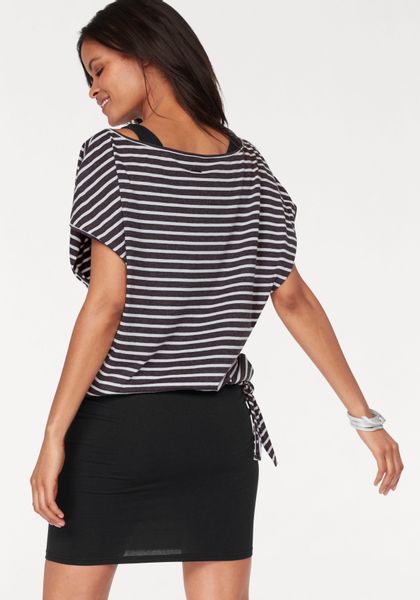 KangaROOS Jerseykleid Set, mit T-Shirt, 2 Stk. tlg. Mini-Länge, figurbetont günstig online kaufen