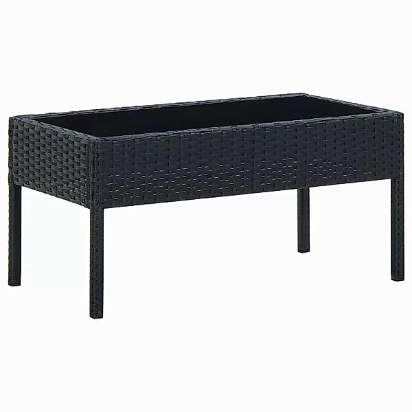 vidaXL Gartentisch Gartentisch Schwarz 75x40x37 cm günstig online kaufen