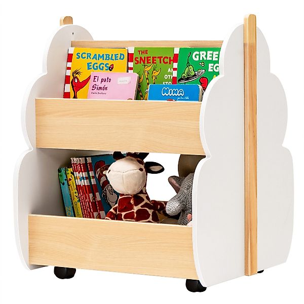 COSTWAY Kinderregal 2 Ebenen Spielzeugregal, mit günstig online kaufen
