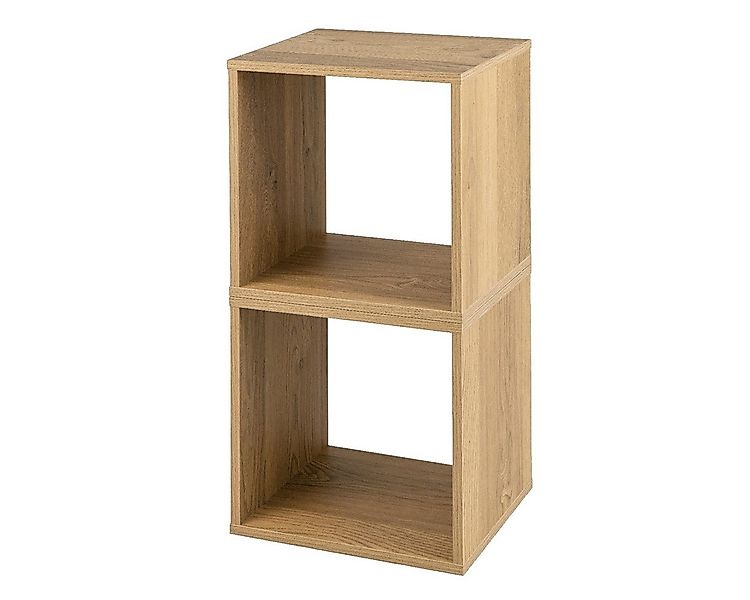 COSTWAY Bücherregal 2er Set Würfelregalen, 2-tlg., stapelbar, mit 2 Fächern günstig online kaufen