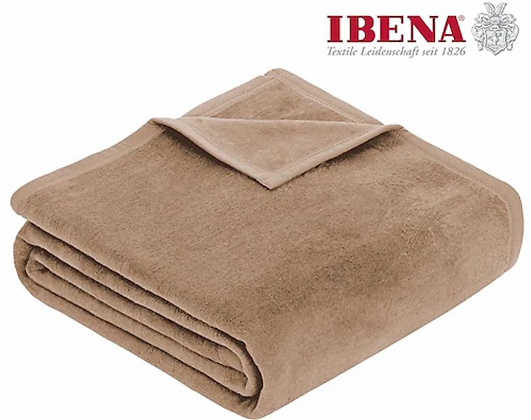 Wohndecke Luxus, IBENA, verschiedene Größen, unifarbenes günstig online kaufen