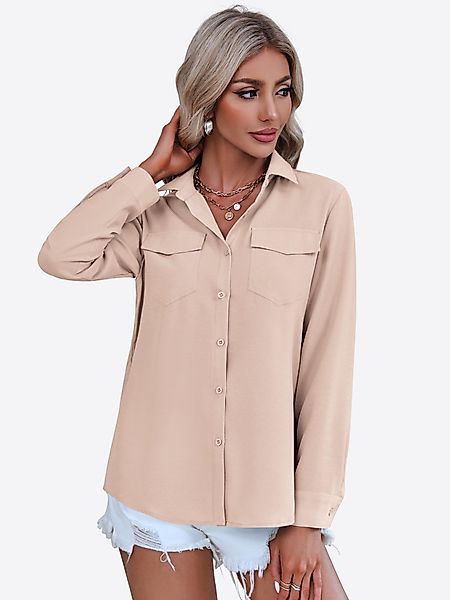 Imily Bela Hemdbluse (Packung, 1-tlg) Volltonfarbe günstig online kaufen