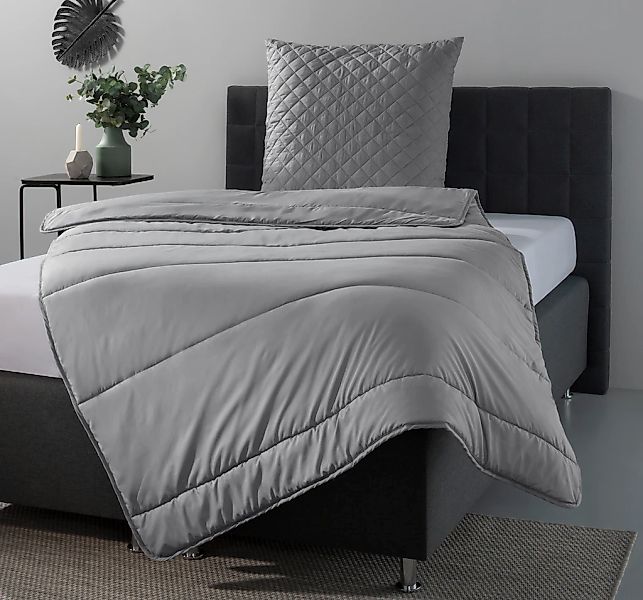 OTTO home Microfaserbettdecke + Microfaserkissen "Clarra Spar Set, Decke + günstig online kaufen