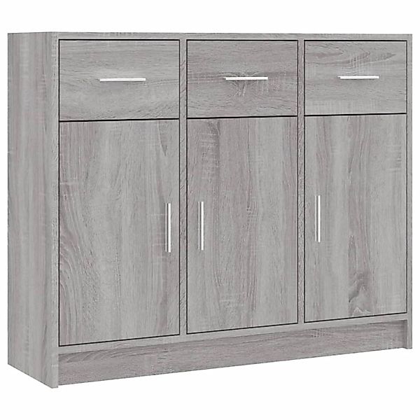 vidaXL Sideboard Grau Sonoma 91x28x75 cm Holzwerkstoff 823014 günstig online kaufen