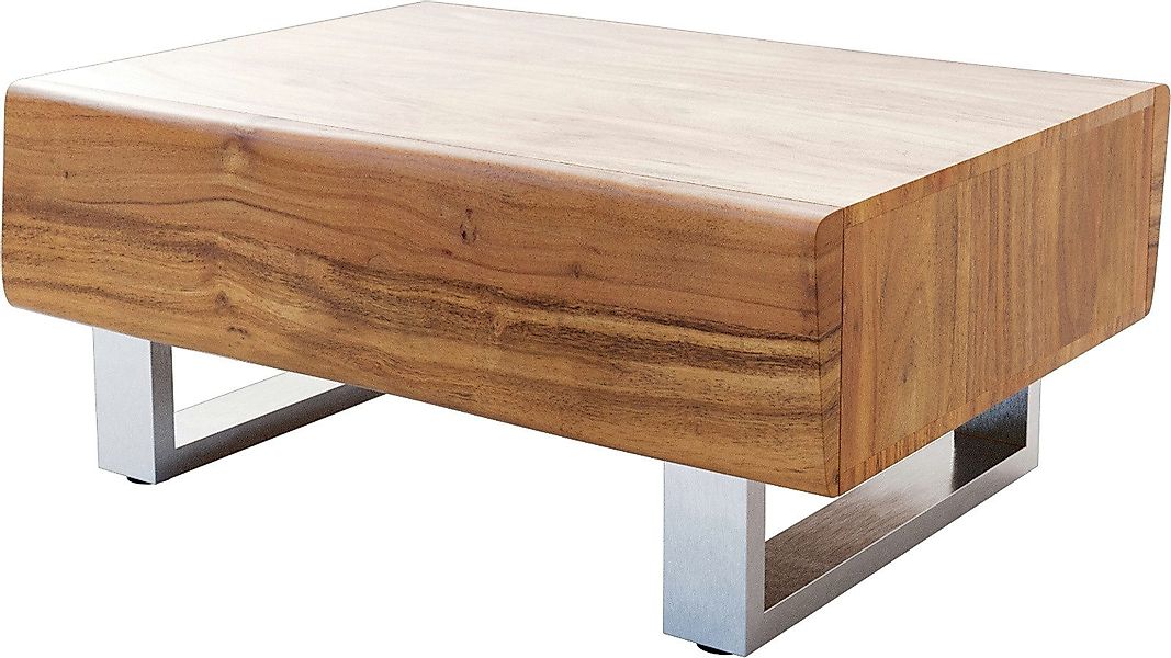 DELIFE Couchtisch New, Live-Edge Akazie Natur günstig online kaufen
