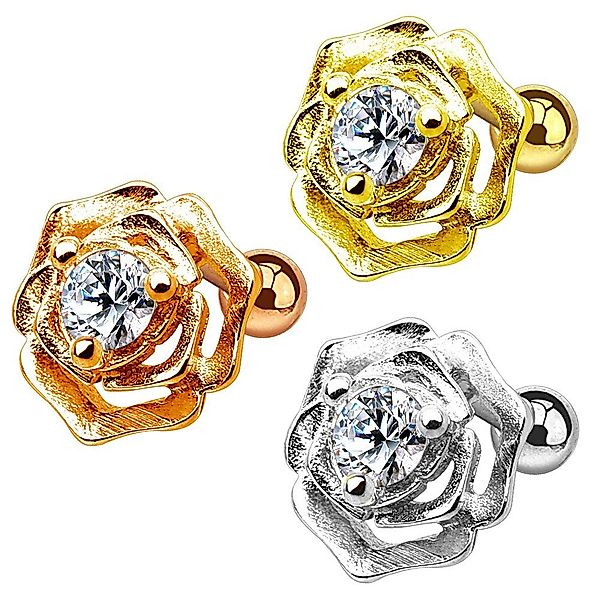 Taffstyle Piercing-Set Piercing Cartilage Stecker Rose günstig online kaufen