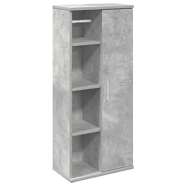 vidaXL Badezimmerschrank mit Rollenhalter Betongrau 39x22x90 cm 858527 günstig online kaufen