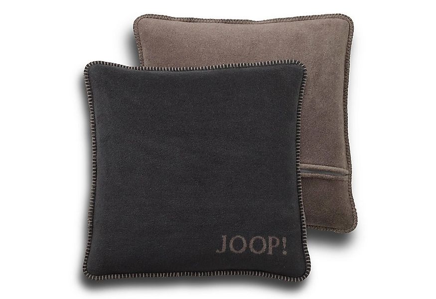 JOOP! Dekokissen Kissenhülle UNI Doubleface 50x50 cm, Joop!-Buchstaben, Wen günstig online kaufen