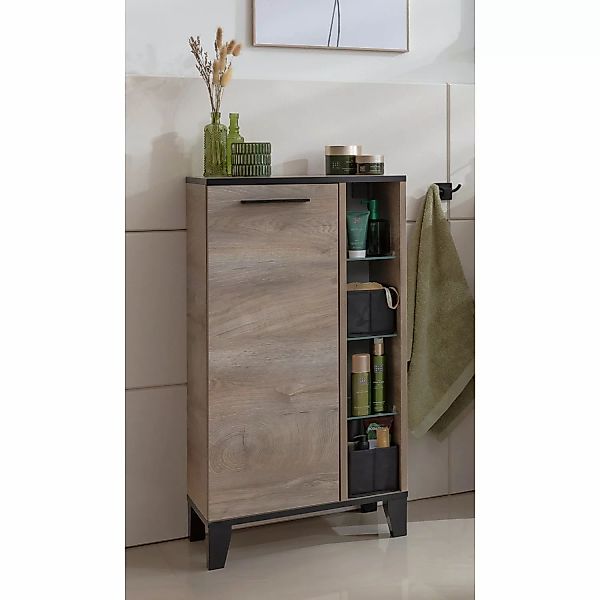 Fackelmann Midischrank TE-A 47 cm x 94,2 cm x 32 cm Nature Oak günstig online kaufen